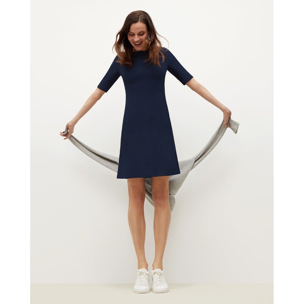 NEW MM LaFleur Emily Dress Womens Size 10 Galaxy Blue Sheath Dress Career Office